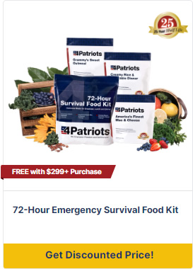 Patriot Food Supply - 4Patriots Survival Food Reviews with Food Kits, Prices, and Emergency Food Supply Details