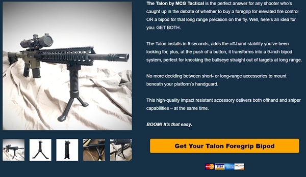 Talon Foregrip Bipod Review | Dual-Function Tactical Gear